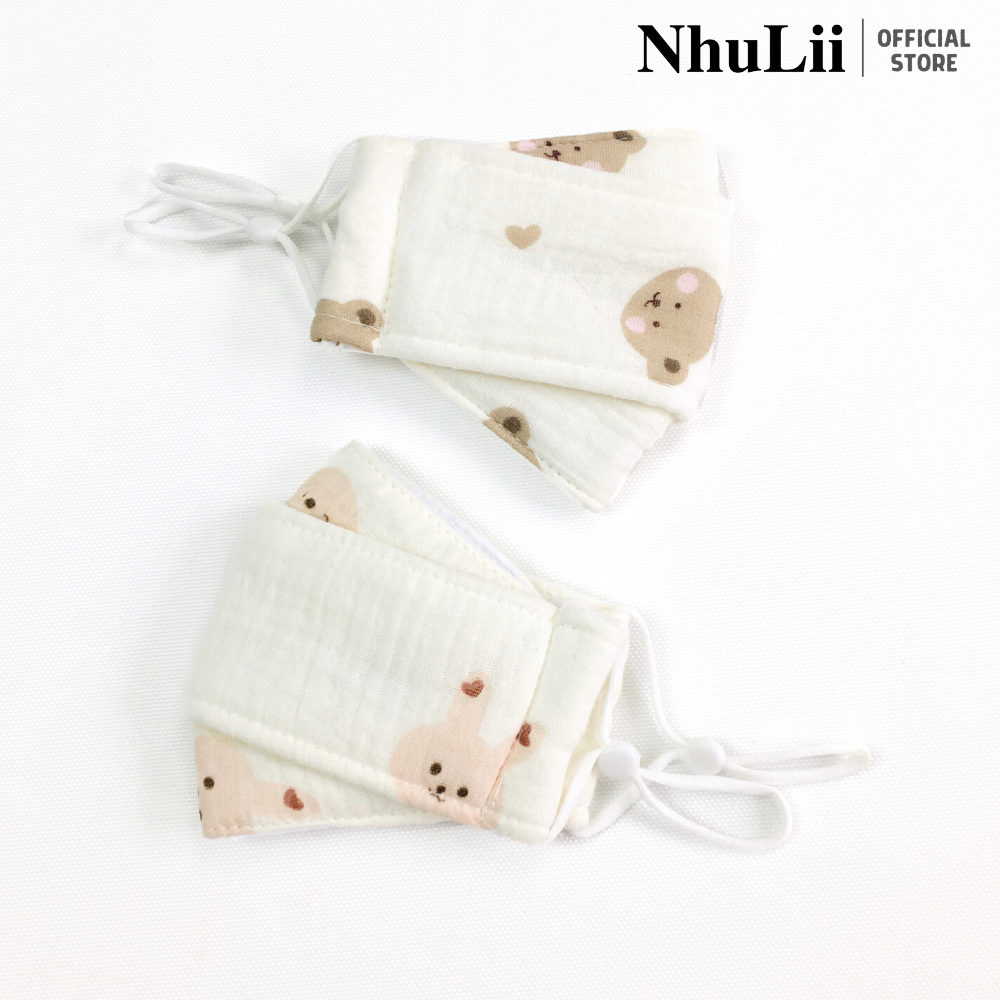 Yếm cho bé gái mùa hè NHULII Yếm hoa mùa hè buộc nơ hoạ tiết hoa xinh xắn cho bé  7-13 Kg NI057 - 2
