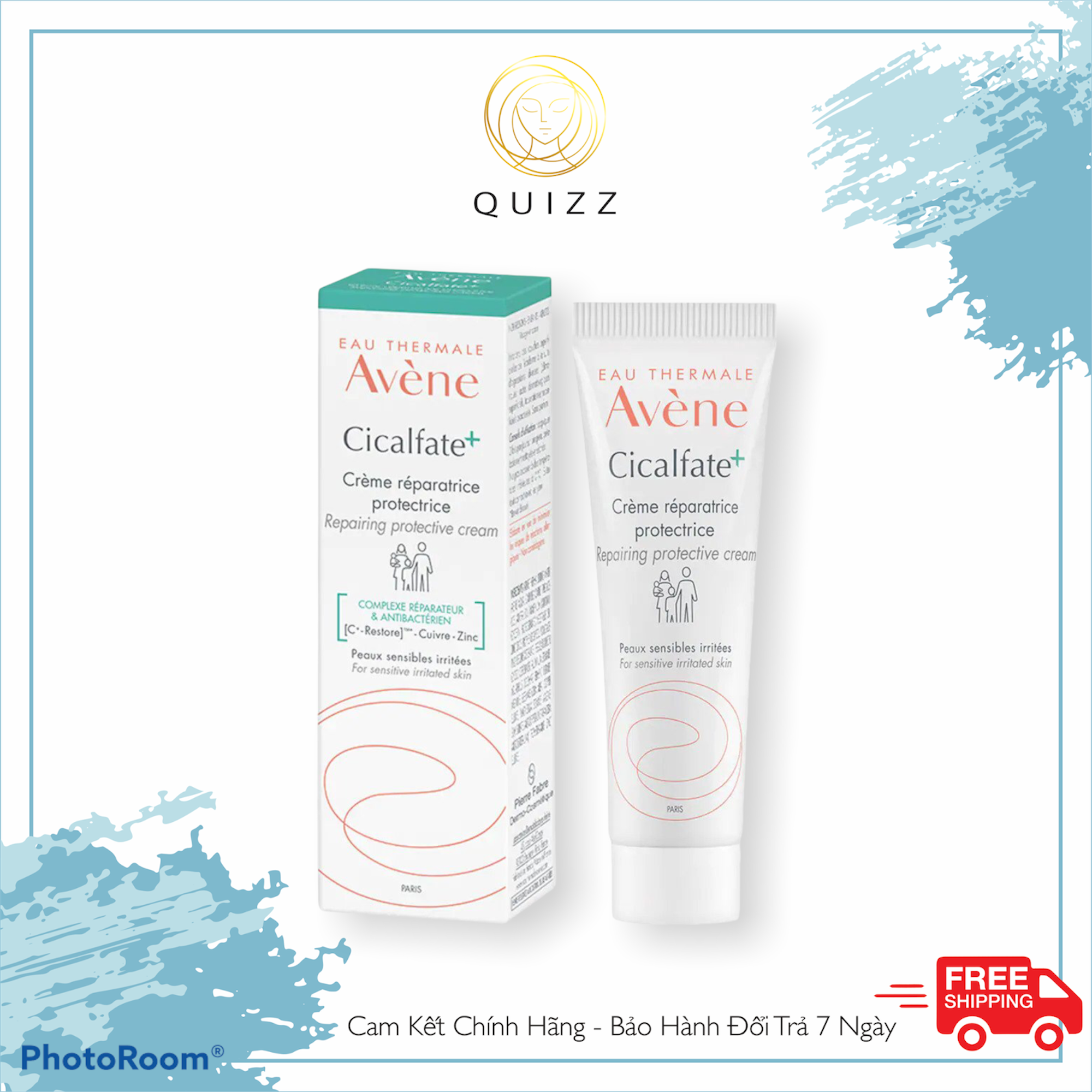 Avene Cicalfate Kem Phục Hồi Làm Lành Sẹo Cấp Ẩm cho da Avene Cicalfate Restorative Skin Cream 40ml_Quizz Cosmetics