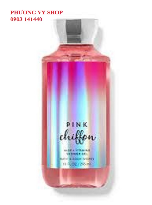 Gel tắm hương nước hoa bbw pink chiffon