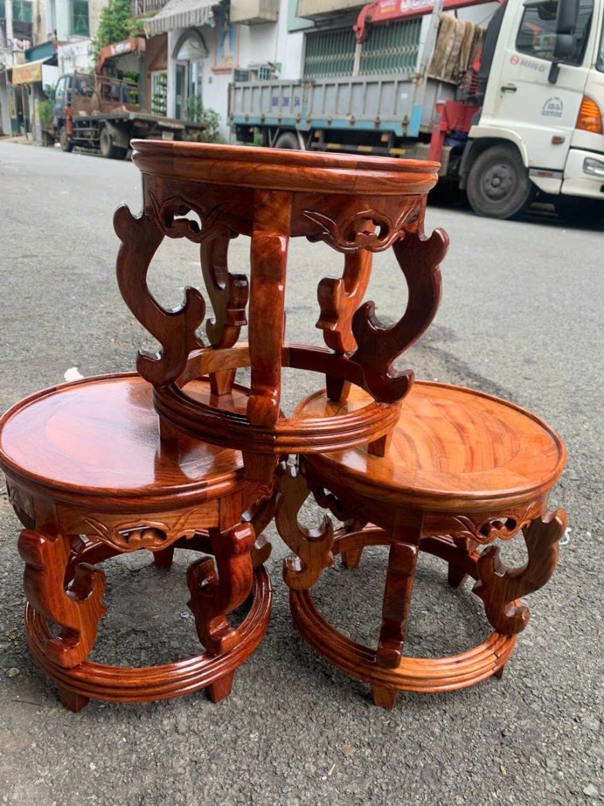 Đôn gỗ hương kê tượng ,lục bình ,đôn gỗ cao từ mặt16- 30 mặt nhiều kích thước