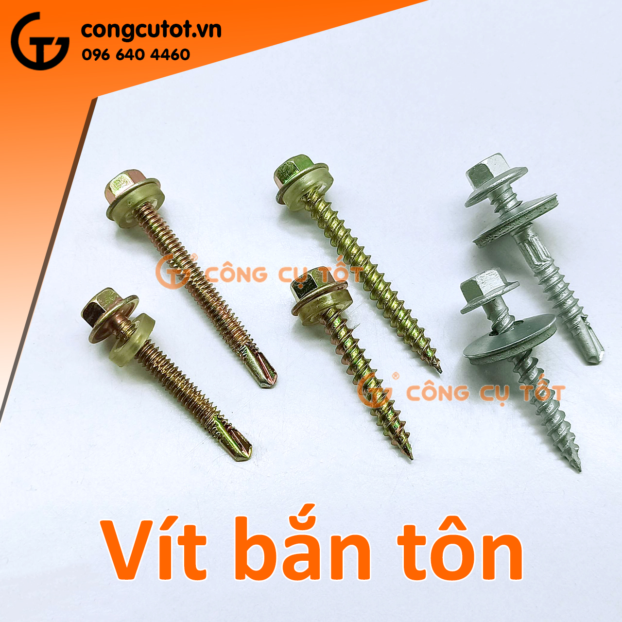 200 vít bắn tôn sắt, vít bắn tôn gỗ dài 4cm, 5cm
