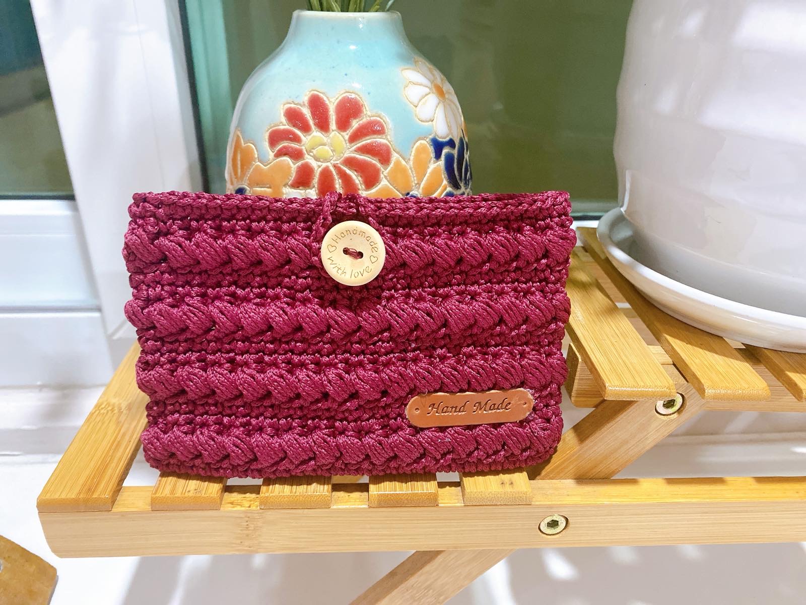 VÍ tiền handmade đan bằng sợi dệt