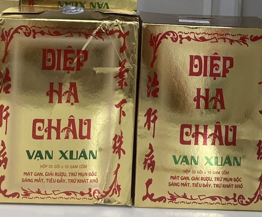 Trà Diệp Hạ Châu Vạn Xuân (Hộp 20 gói x 10 gam cốm)