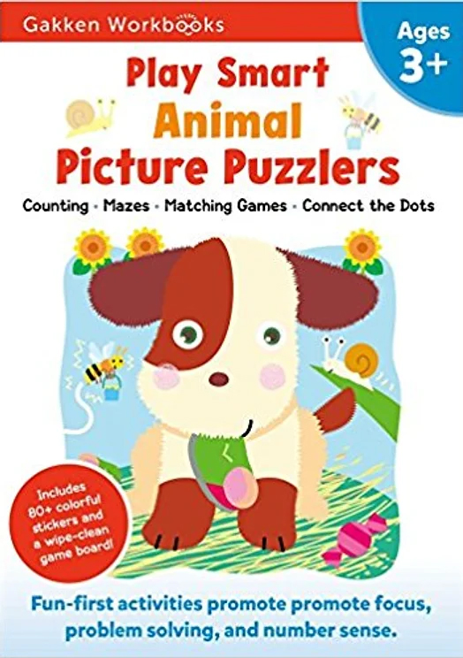 Sách - DTPbooks - Play Smart Animal Picture Puzzlers 3+
