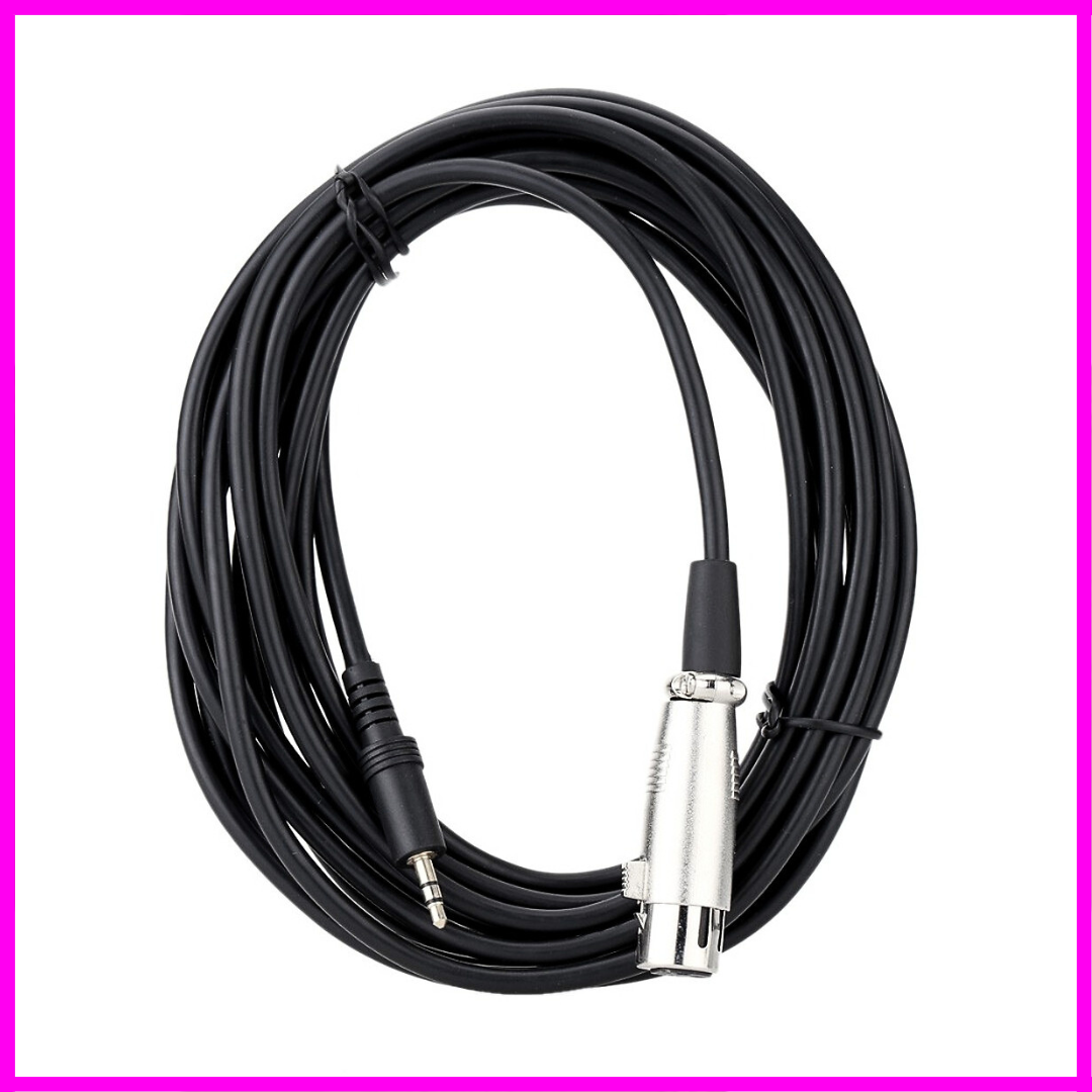 Dây canon cái ra 3.5 dài 2.5m dùng cho micro thu âm