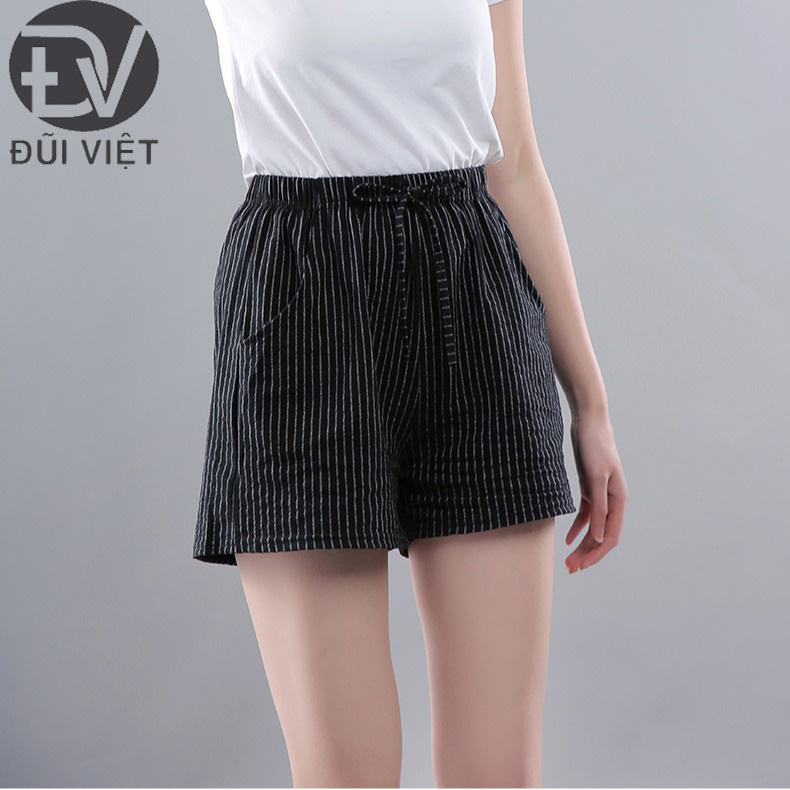 Quần đùi nữ,quần short nữ mặc ở nhà chất liệu đũi siêu thoáng mát nhiều màu sắc Đũi Việt