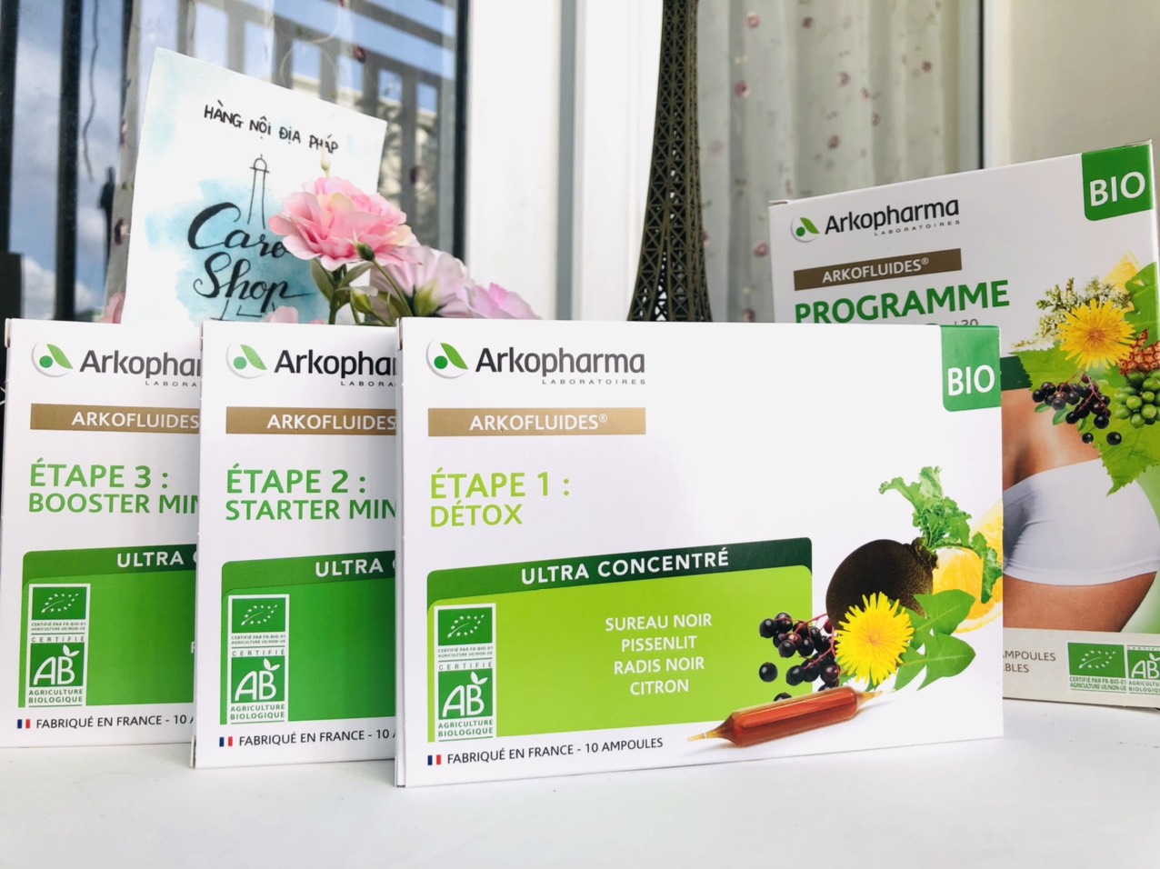 Detox Giảm Cân an toàn Programme Minceur Arkopharma nội địa Pháp 30 ống