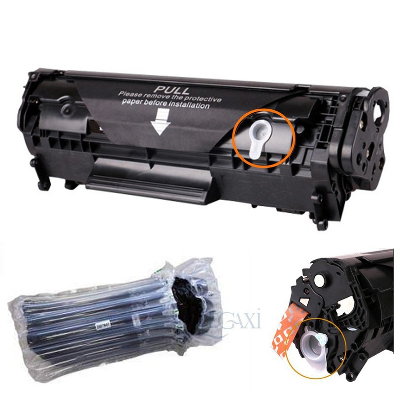 Combo 02 hộp mực 12A dùng cho Canon 2900 có lỗ đổ mực thải và nắp đổ mực vào sản phẩm tốt chất lượng cao cam kết như hình độ bền cao