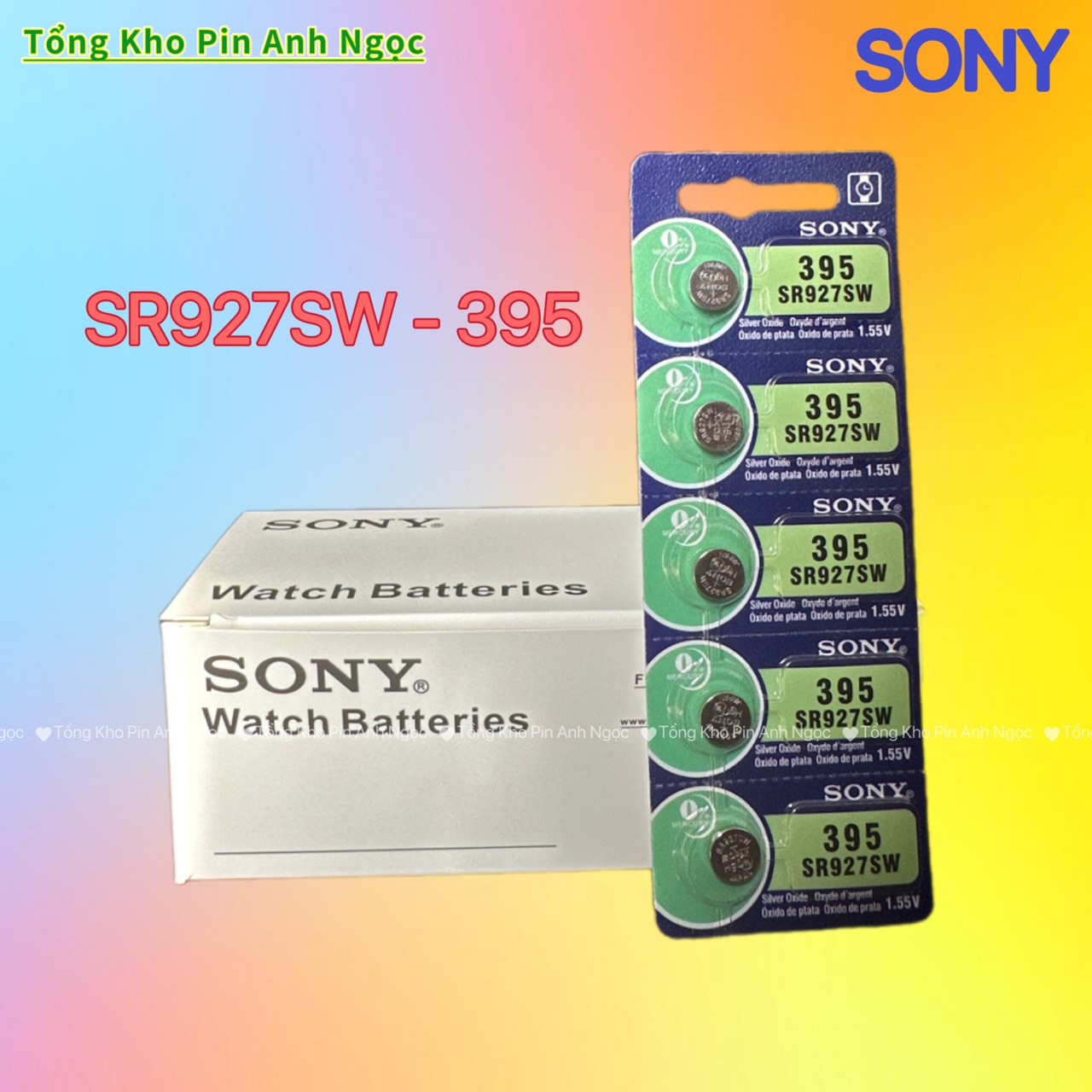 Pin đồng hồ đeo tay sony 395 1,55v
