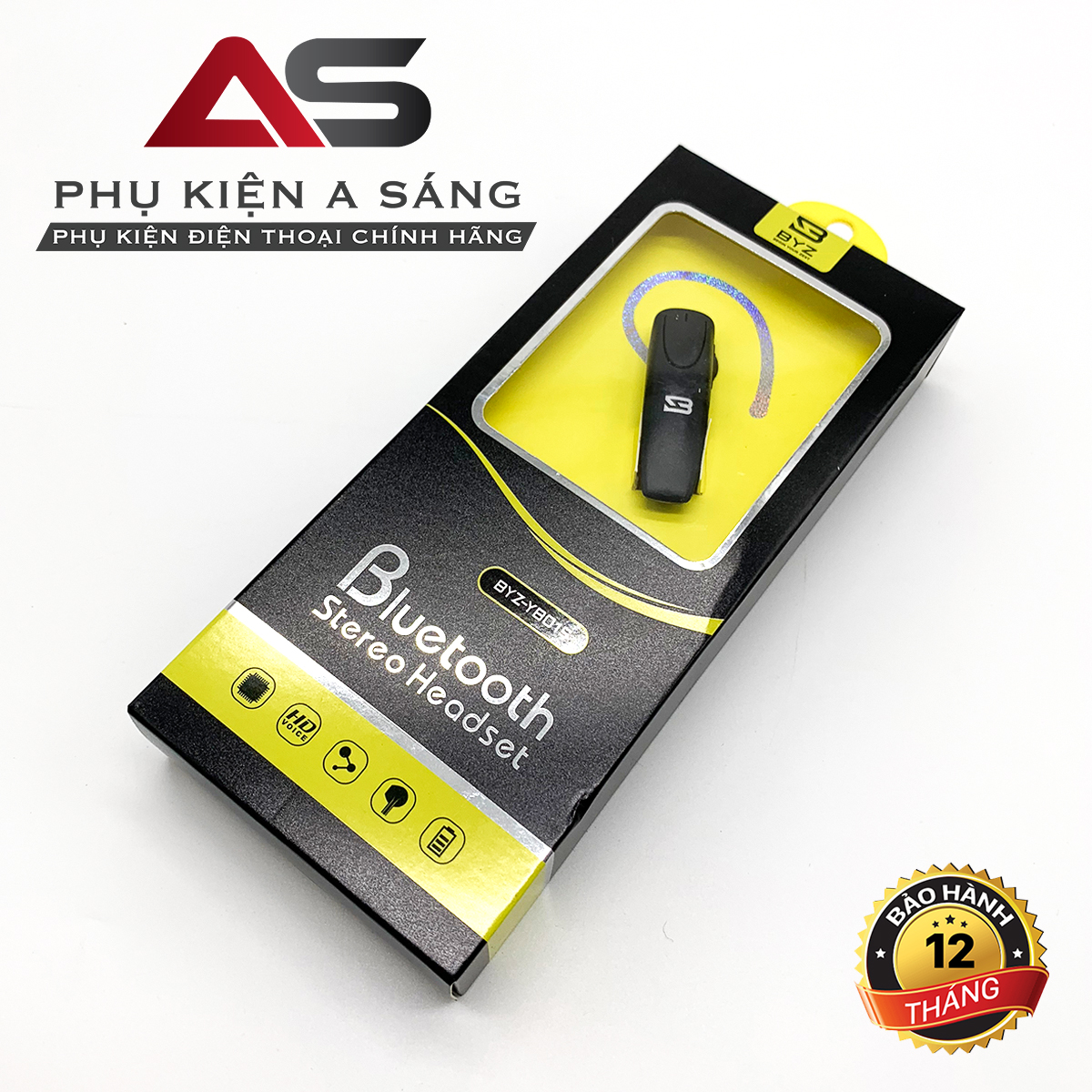 Tai nghe bluetooth yb015 chính hãng byz