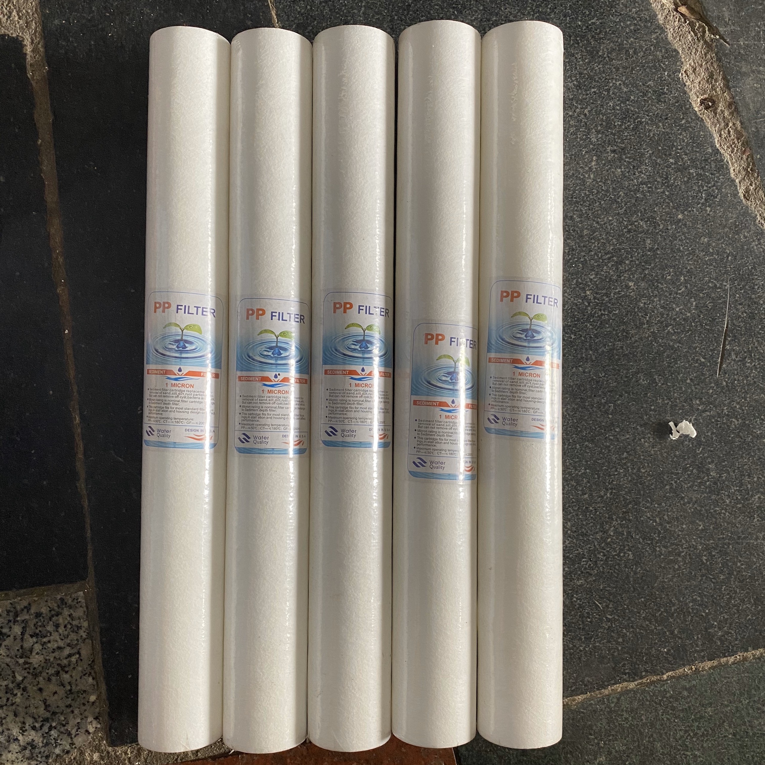Bộ 5 lõi loc nước số 1 pp - 20 inch - 1 micron