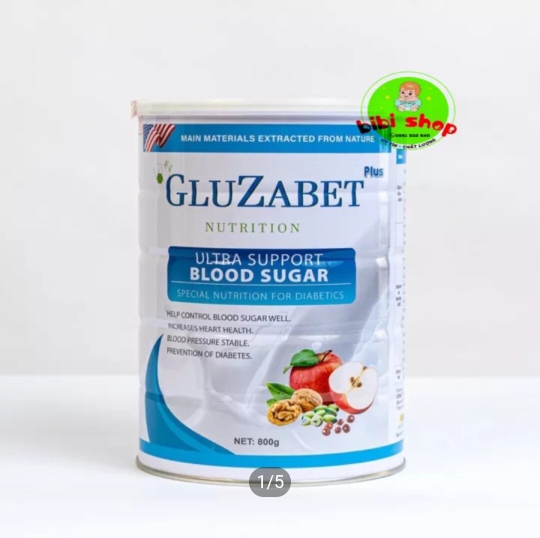 Sữa Gluzabet  800gr dinh dưỡng  cho người tiểu đường