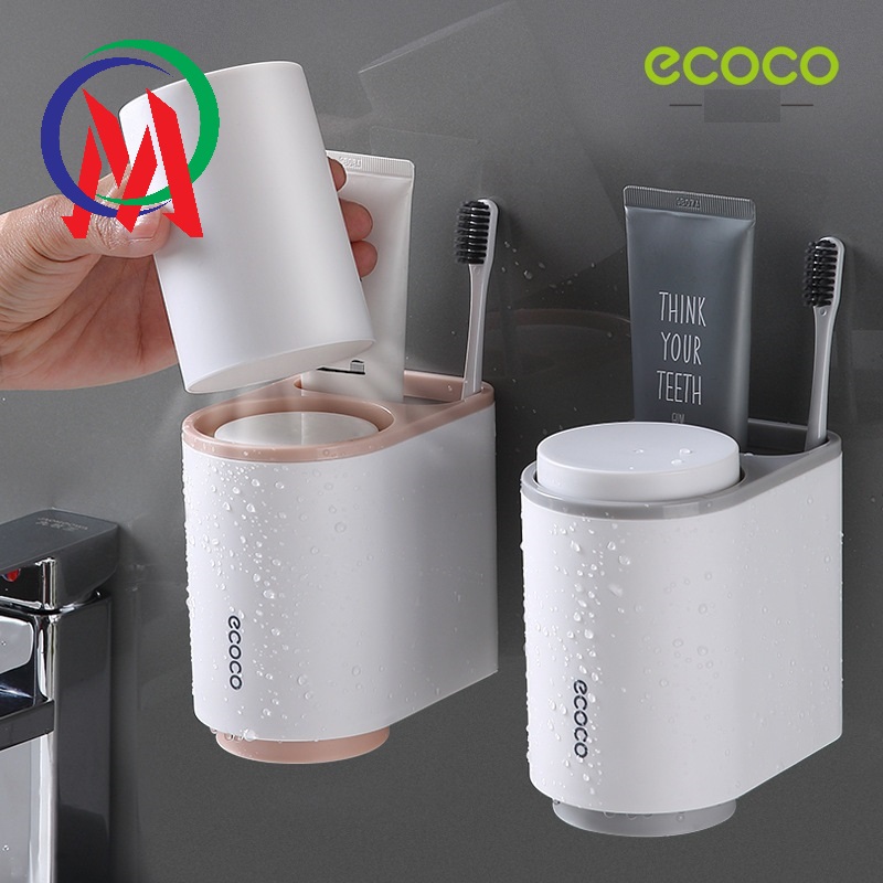 Giá đựng cốc bàn chai kem đánh răng Ecoco 13x11x8.3cm