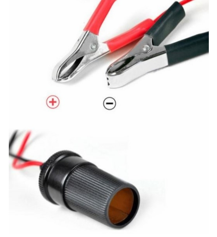 Cáp Chuyển Đổi Nguồn Từ Kẹp Acquy Sang Tẩu Sạc Ô Tô, Tẩu kẹp ắc quy tẩu cái đầu cái lấy điện bình xe hơi ô tô tiện dụng