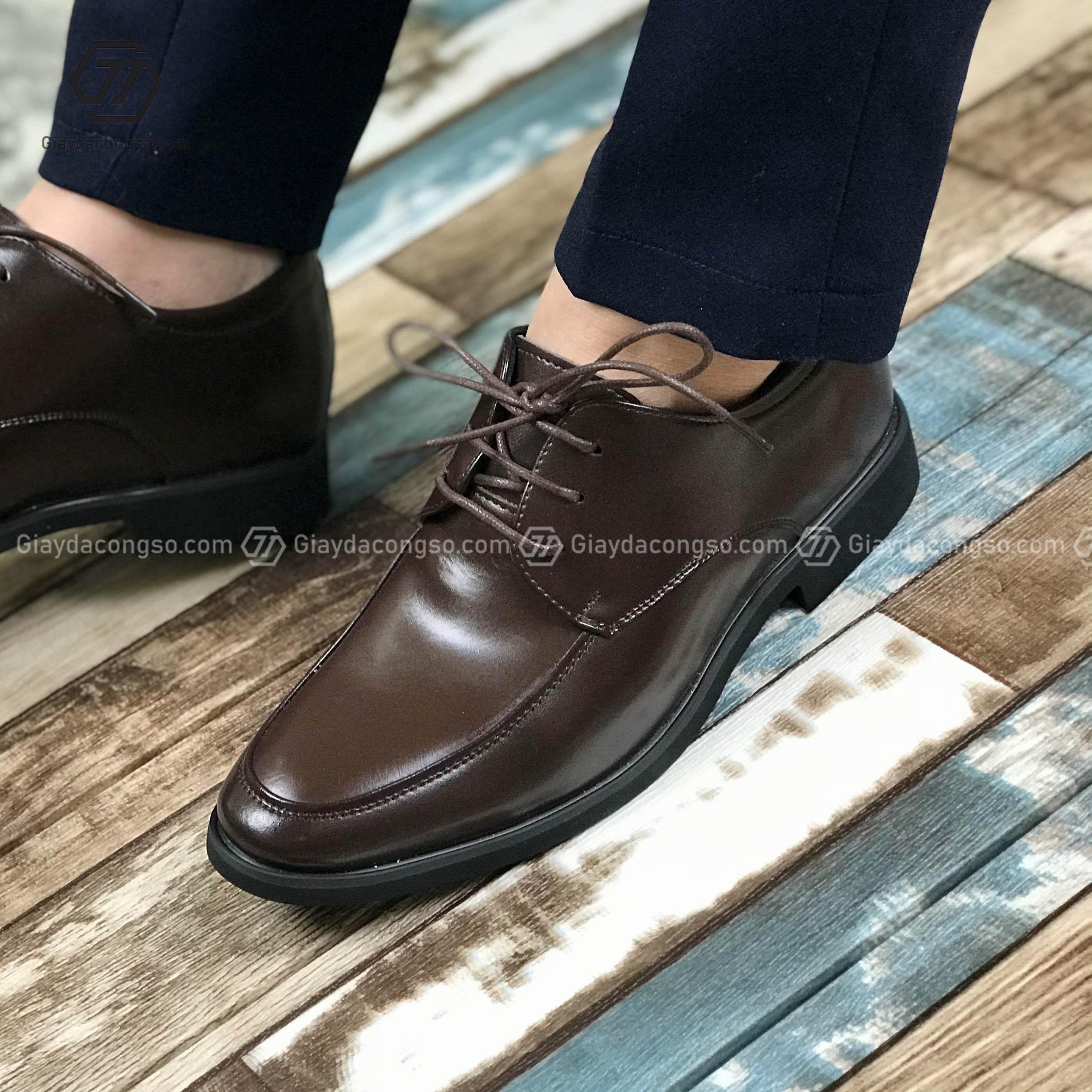 Giày da công sở - Giày tây nam độn gót tăng chiều cao 7cm GC-05