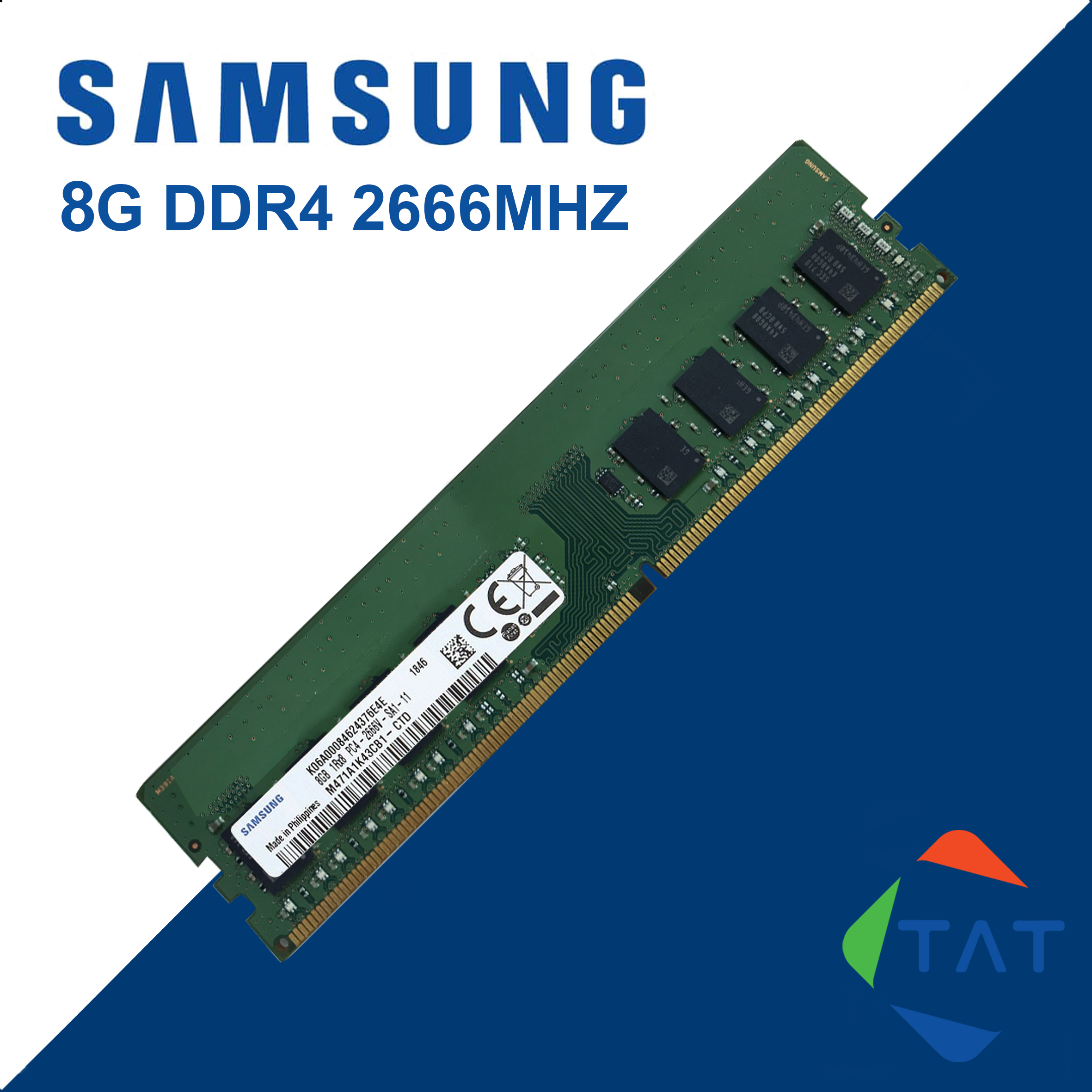 RAM DDR4 8GB Samsung Bus 2666MHz 1.2V PC4-2666 Dùng Cho PC Desktop Máy tính Để Bàn