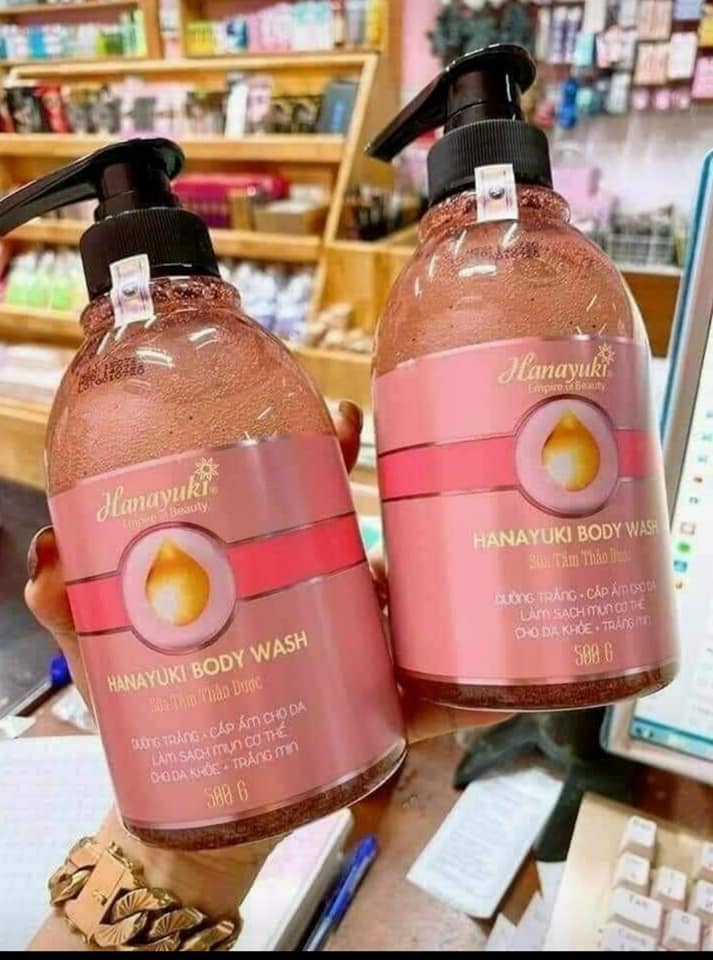 Sữa tắm thảo dược hanayuki body wash chai 500ml