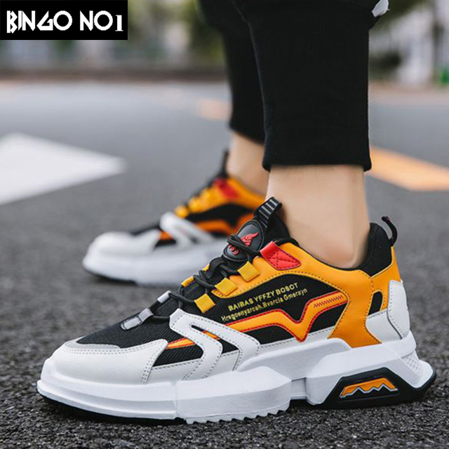 Giày Sneaker Nam Hàn Quốc Họa Tiết Cực Chất - Thời Trang BINGO  - Giá Cực Sốc