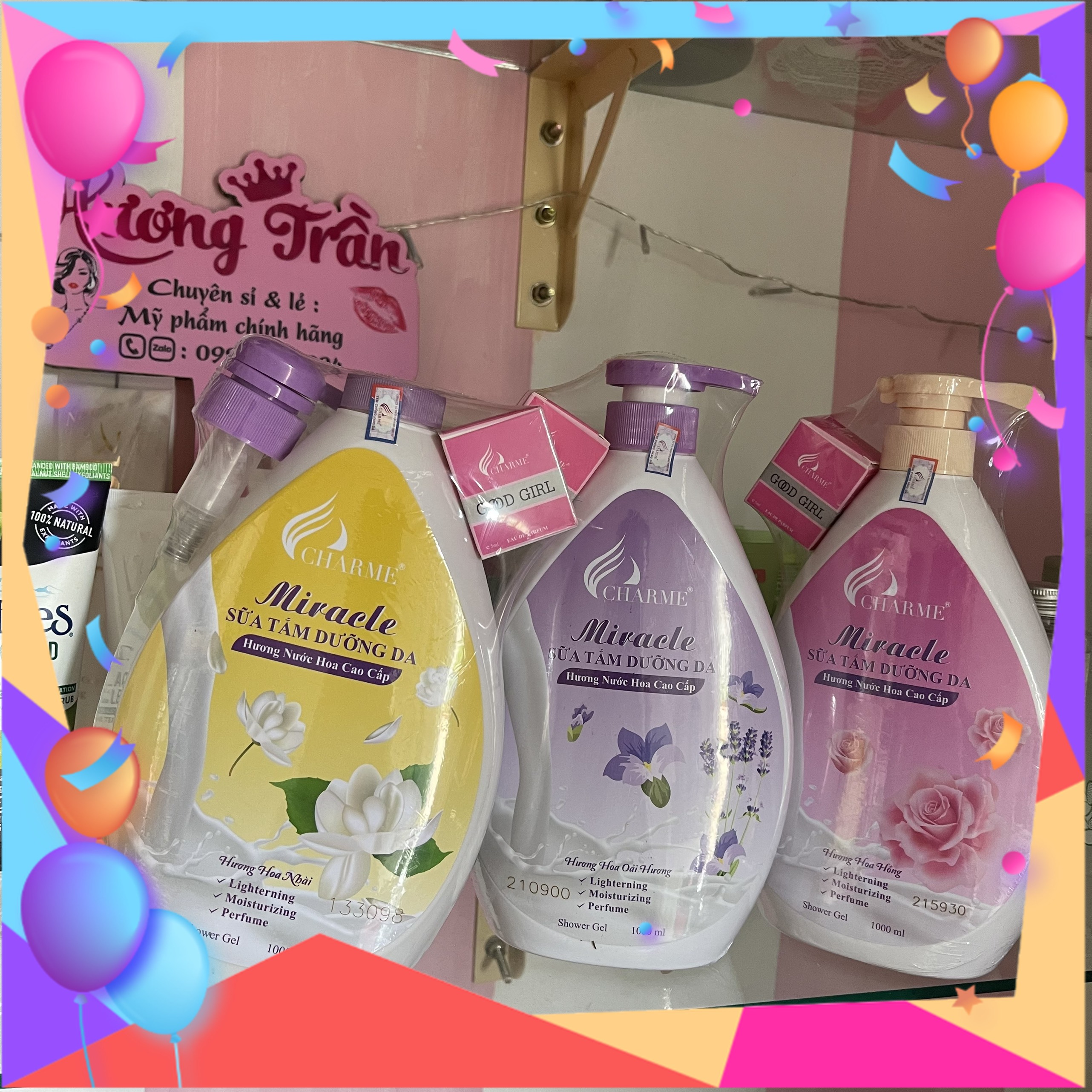 Sữa tắm nước hoa miracle 1000ml
