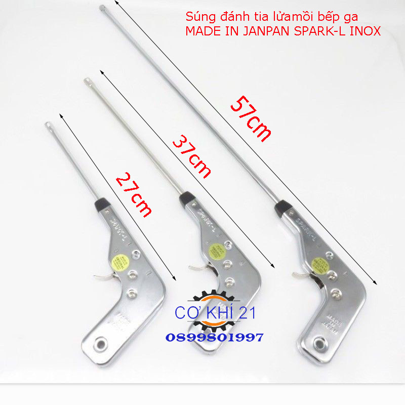 SÚNG NHẬT ĐÁNH TIA LỬA MỒI BẾP GA SPARK L- INOX