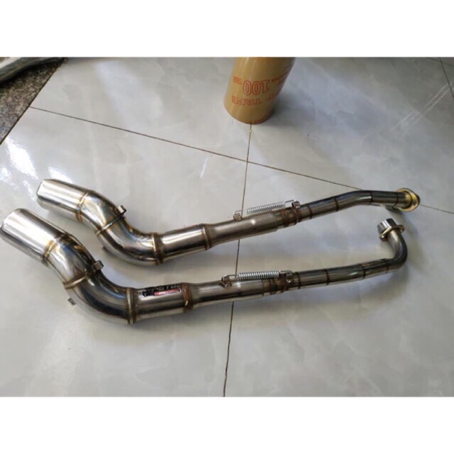 Cổ pô 2 khúc from stb gắn wave deam sius