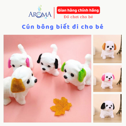 Chó bông biết đi, vẫy đuôi, biết kêu bibi cực Cute