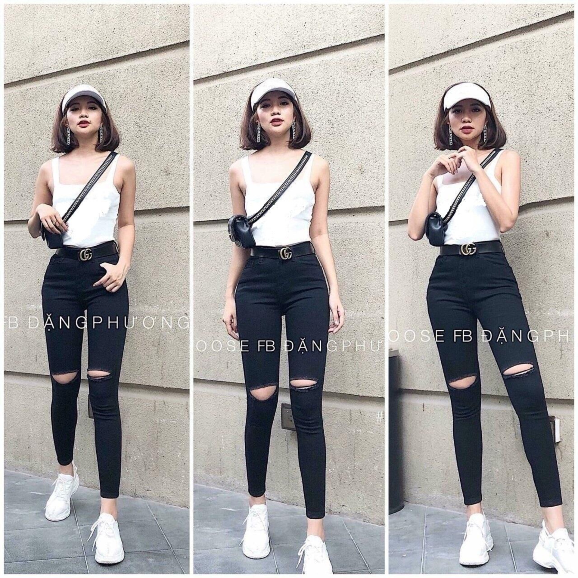 Quần Jean Nữ LN 11 L5 ĐEN RÁCH NỮ (Có Size Đại) Thời Trang Nữ Tính - Hàng Chuẩn Hình