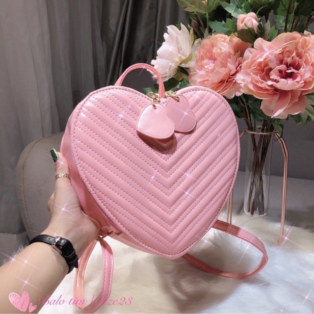 Balo nữ trái tim Thủy Tiên dễ thương đeo vai đẹp thời trang giá rẻ 2021