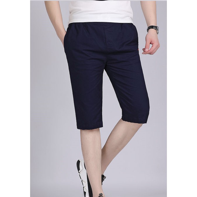 Quần ngố nam chất vải kaki mỏng nhẹ mặc mát trong mùa hè đi dạo phố, phong cách hàn quốc trẻ trung năng động