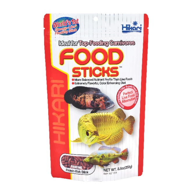 Thức ăn thay thế mồi sống cho cá rồng và các loại cá săn mồi khác Hikari Food sticks