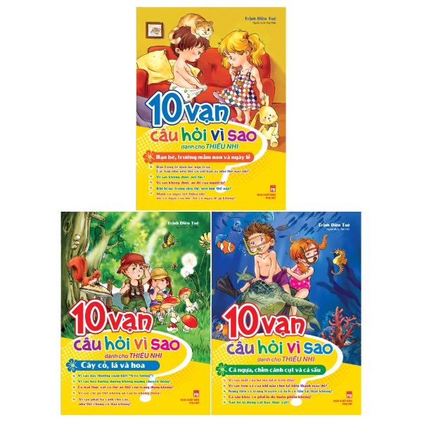Fahasa - Combo Sách Hay 10 Vạn Câu Hỏi Vì Sao Dành Cho Thiếu Nhi (Bộ 3 Cuốn)