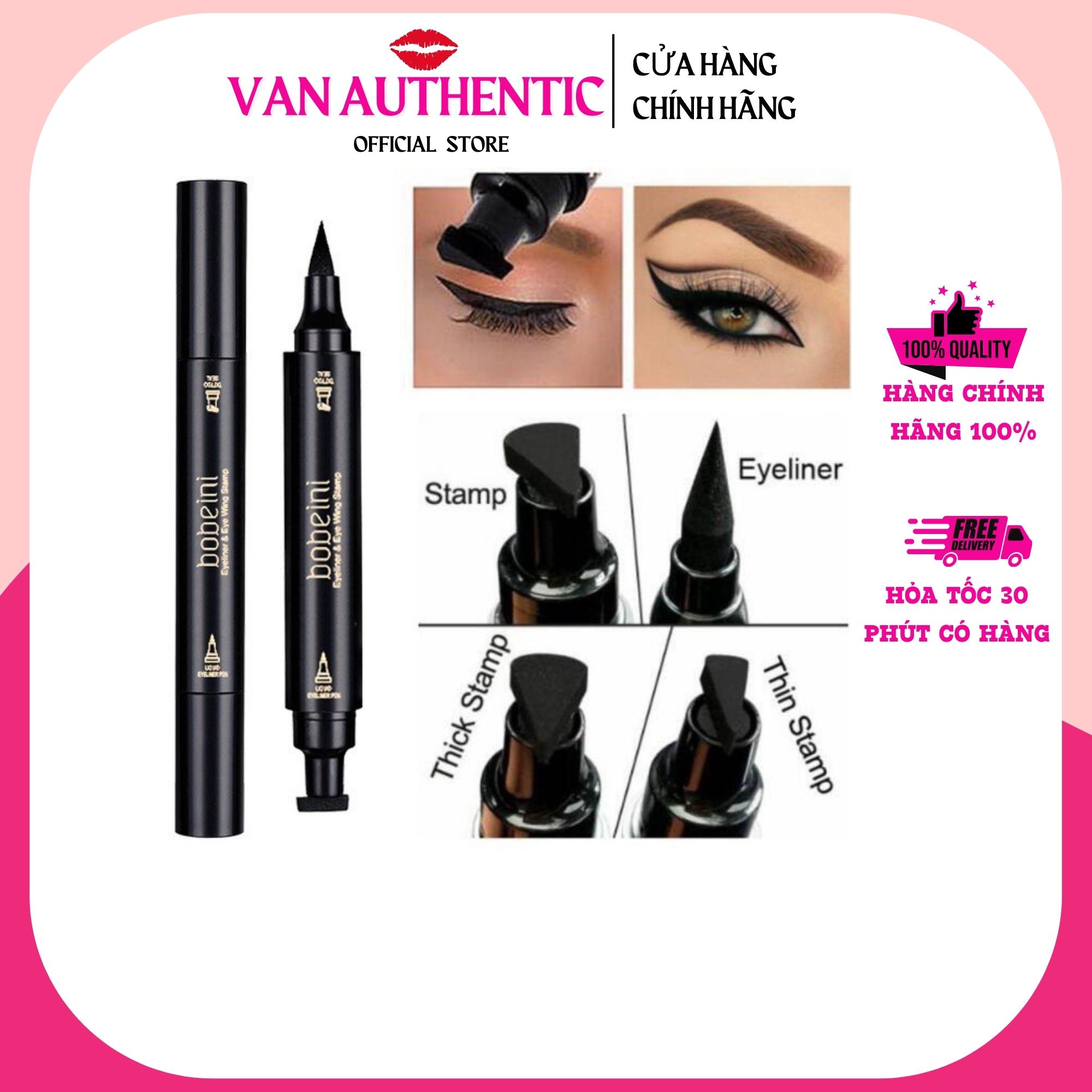 KẺ MẮT NƯỚC SIÊU LỲ + IN ĐUÔI MẮT 2 đầu QIC