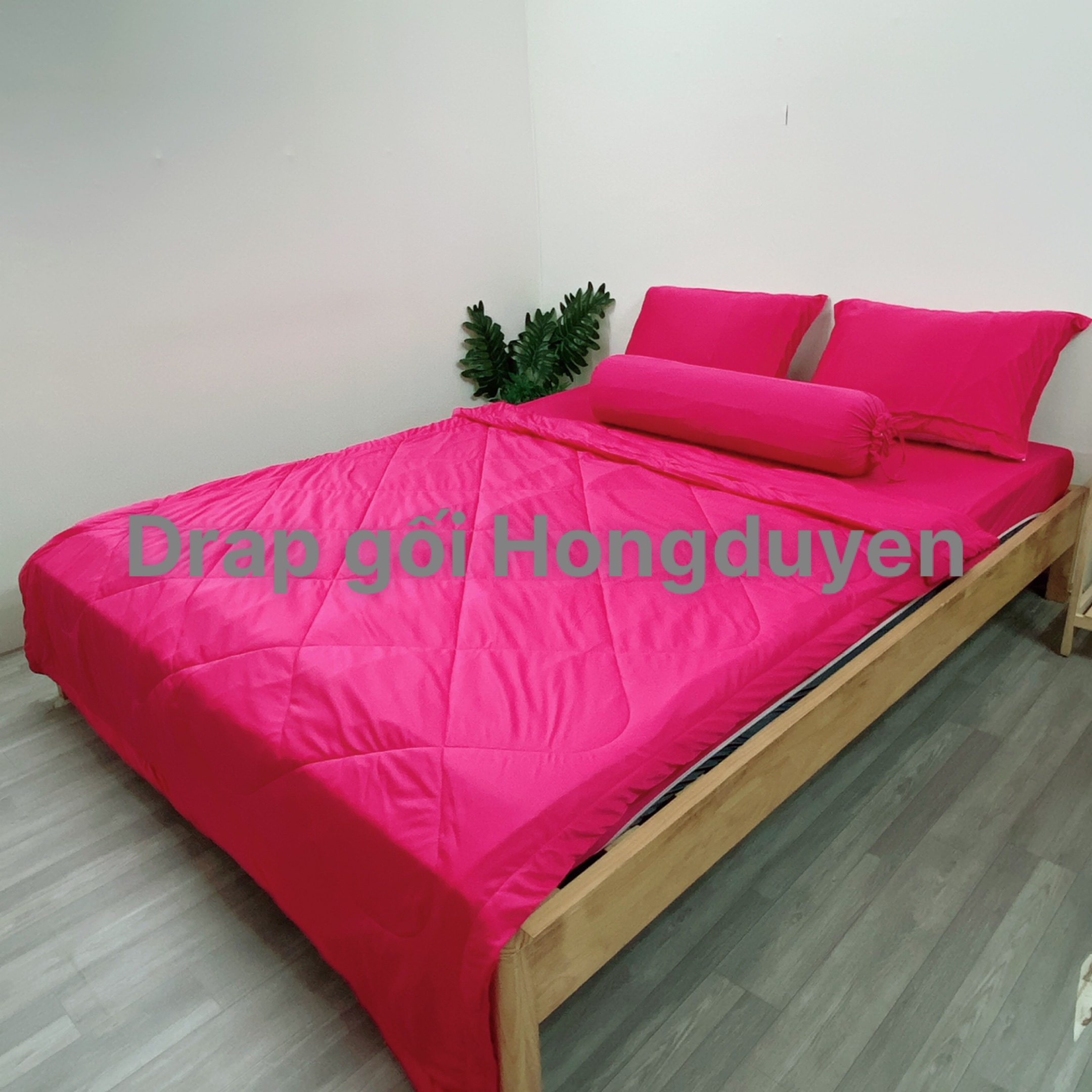Bộ drap/ga/ra thun trơn màu hồng sen 1m6/1m8 ko mền/có mền . bộ drap thun. bộ ra thun. bộ grap thun. ga giường - drap giường - ra giường - grap giường.