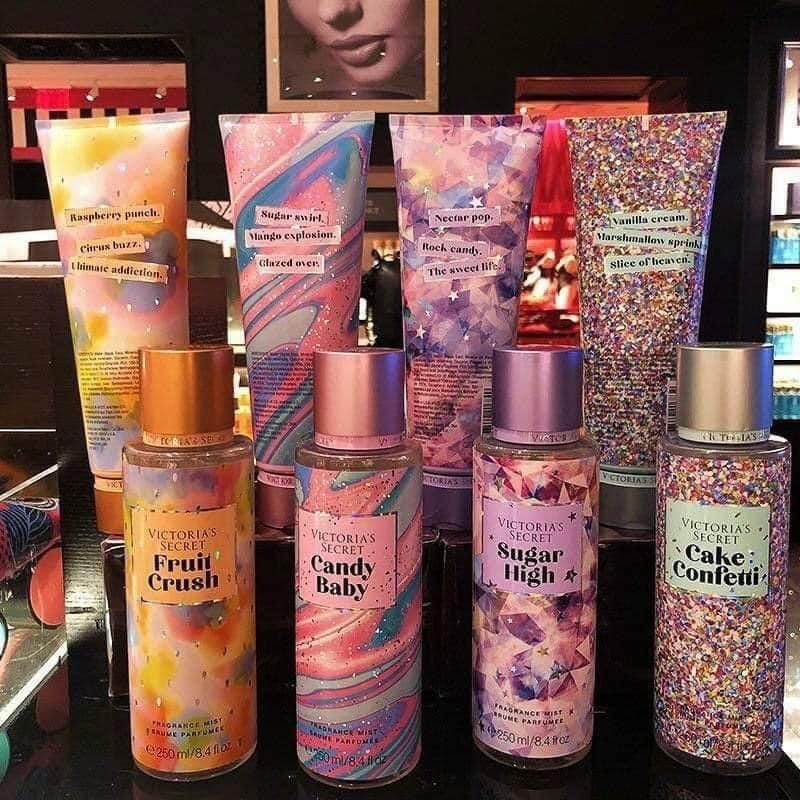 Xịt thơm toàn thân body mist victoria’s secret 250ml, xịt body vic thơm mẫu mới