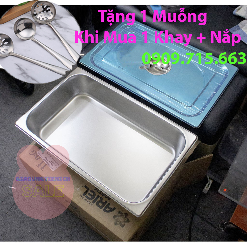 Khay buffet, khay thạch, khay inox 1/1 dùng cho nhà hàng, khách sạn
