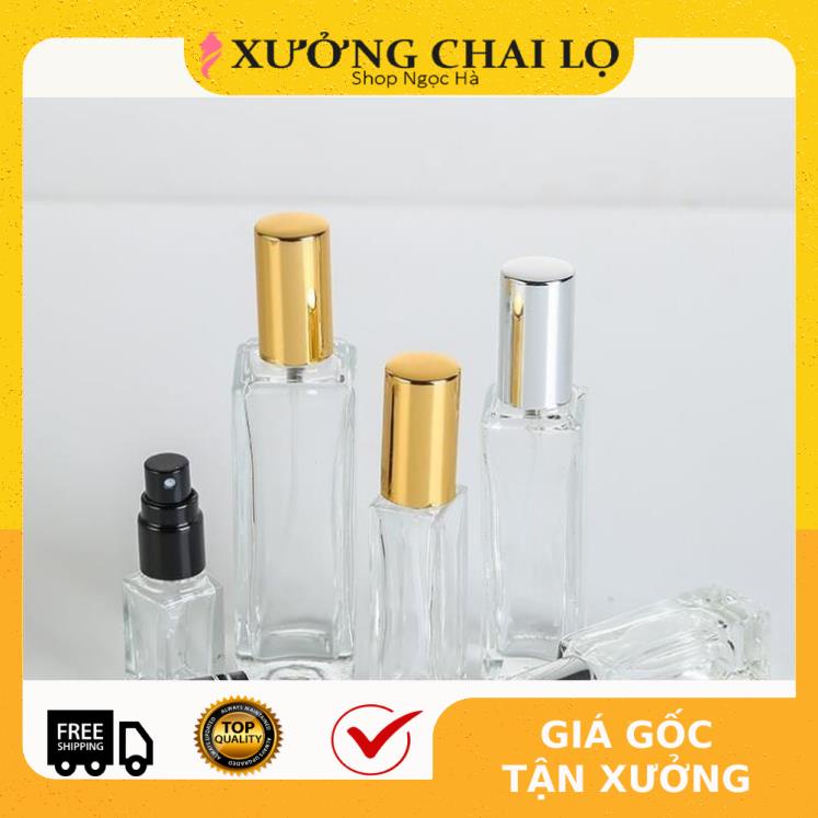 Chai lọ chiết nước hoa 5ml vuông / vỏ chiết nước hoa / lọ đựng dầu thơm