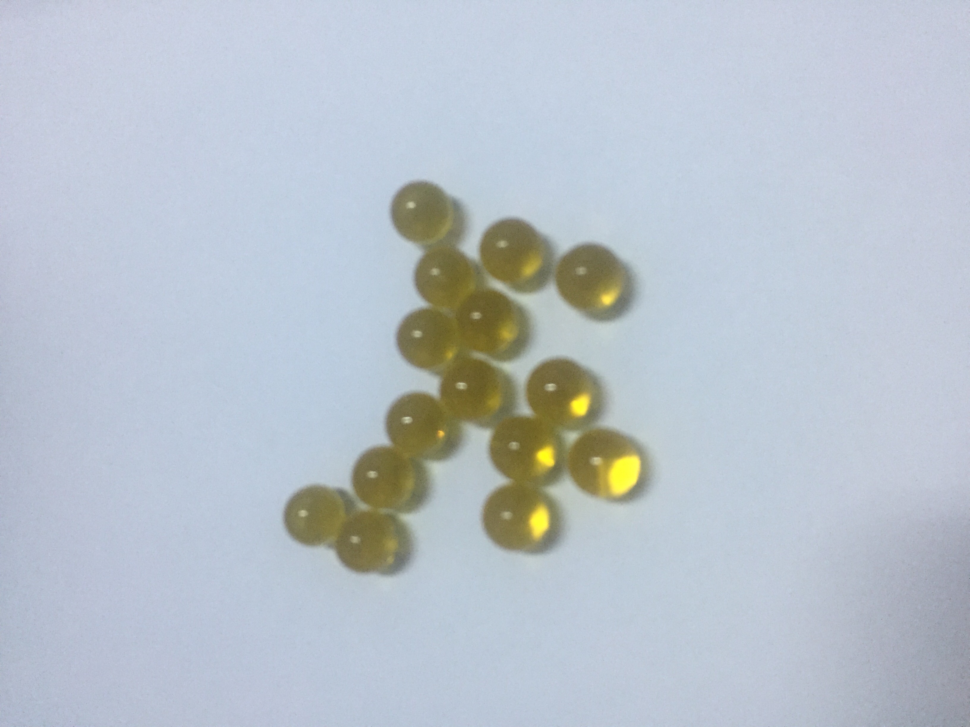 Bộ 2 viên bi màu vàng đường kính 6mm hoặc 7mm hoặc 8mm hoặc 9mm hoặc 10mm phục vụ cho găm bi, cấy bi