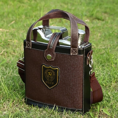 Bình đựng rươu inox cccp can xăng kháng chiến 2,5 lít 88oz