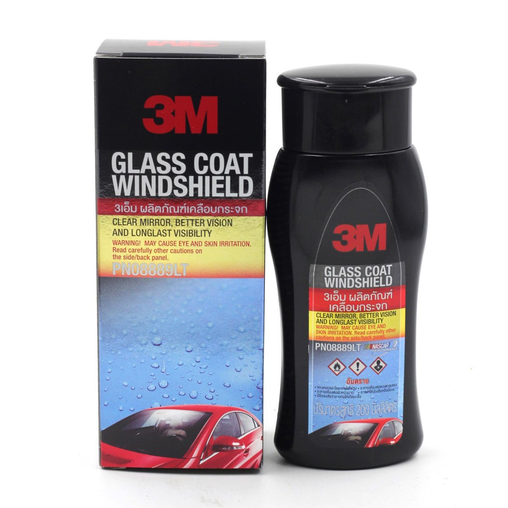 Dung dịch chống bám nước trên kính xe 3M Glass Coat Windshield 08889 LT 200ml, Nano kính, chăm sóc xe 3M SONQUANGPHU422