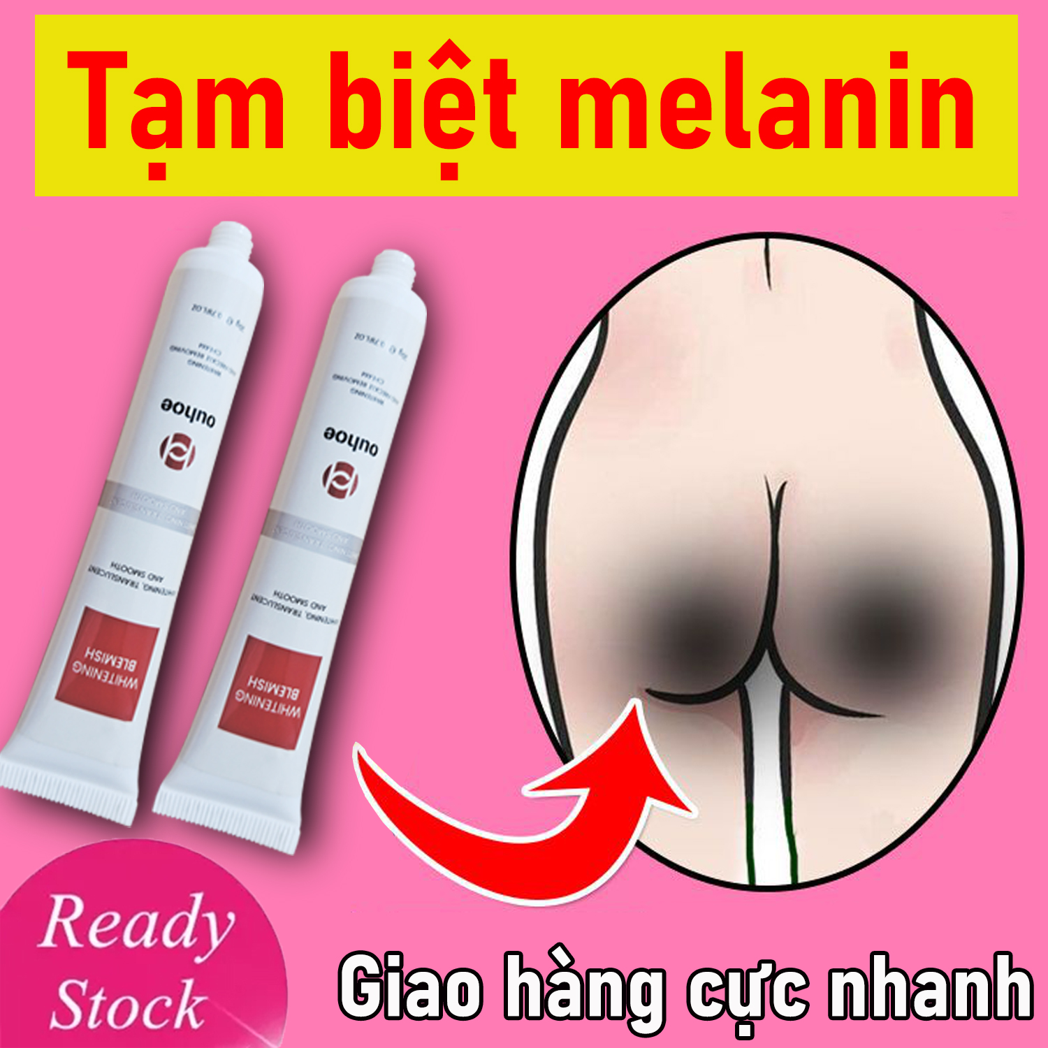 Kem làm trắng da vùng kín làm trắng nách cổ đầu gối cả người làm trắng dưỡng ẩm Làm mờ hắc tố chăm sóc cơ thể 20g