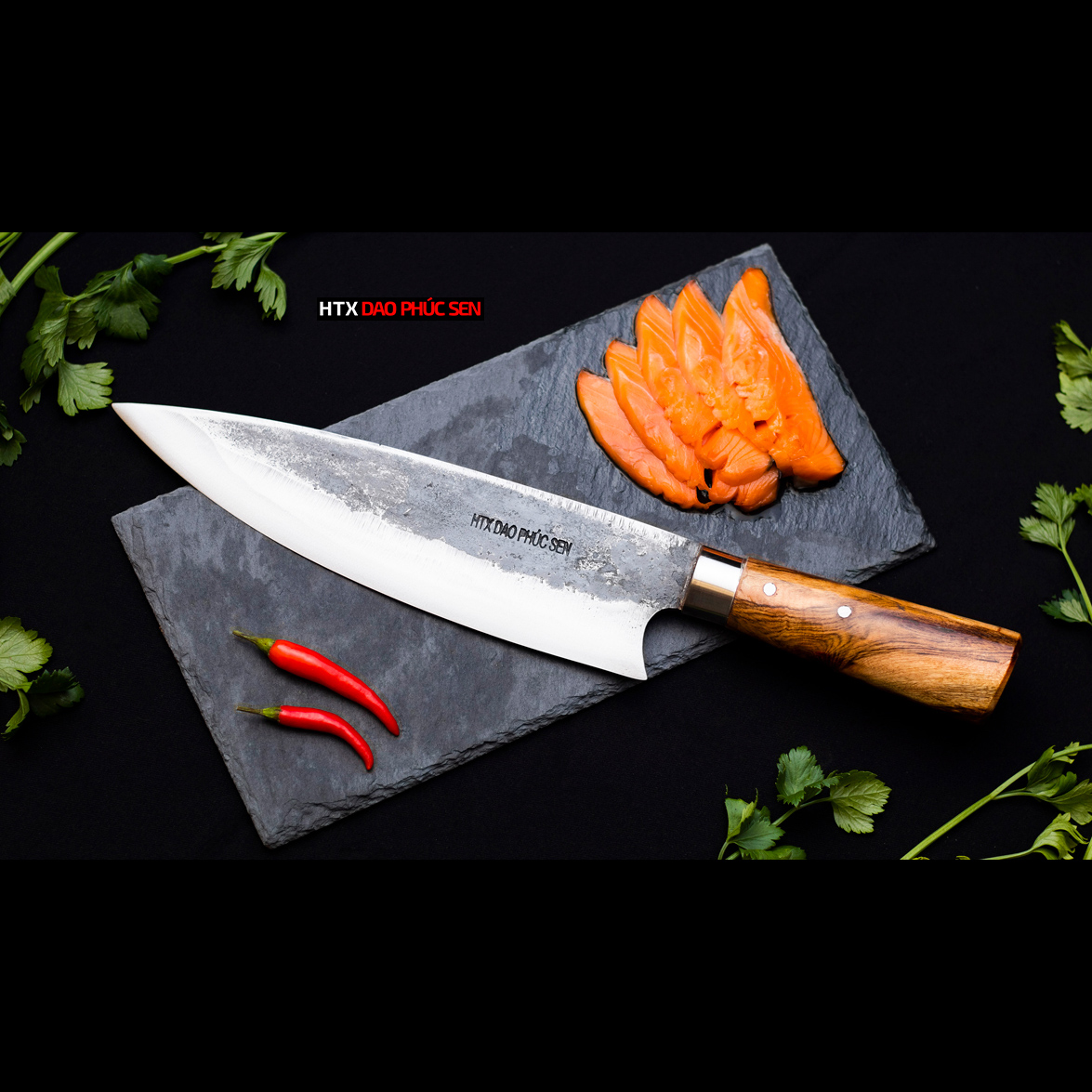 Dao phúc sen chặt lọc 02 cán cẩm - DCL02