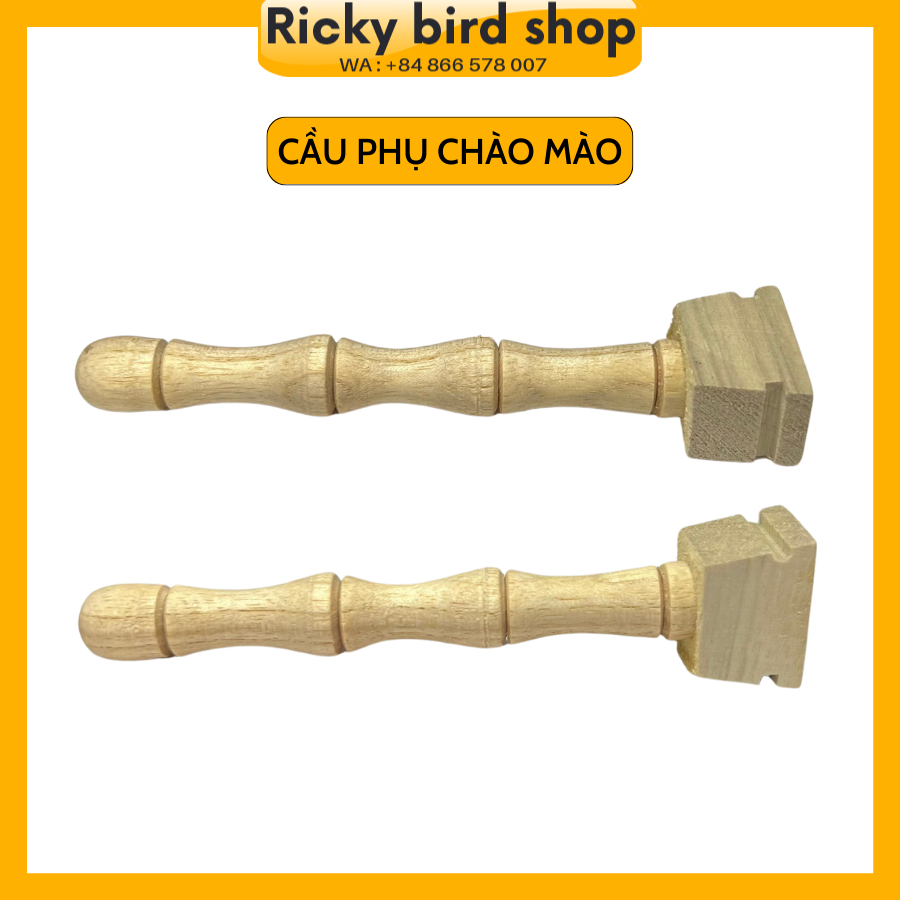 Cầu chim chào mào đẹp Ricky, cầu phụ chào mào dài khoảng 10,5cm