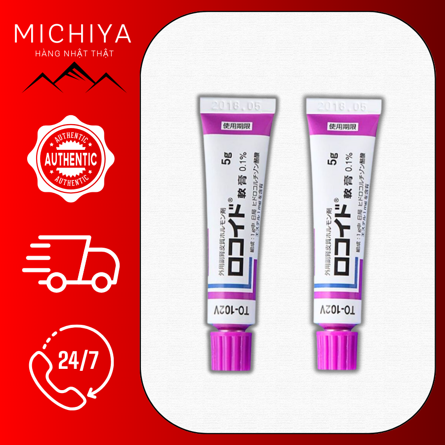 Kem bôi muỗi đốt và côn trùng cắn Rokoito Lo.coid Ointment 5g, Kem bôi côn trùng cắn Rokoito Nhật Bản
