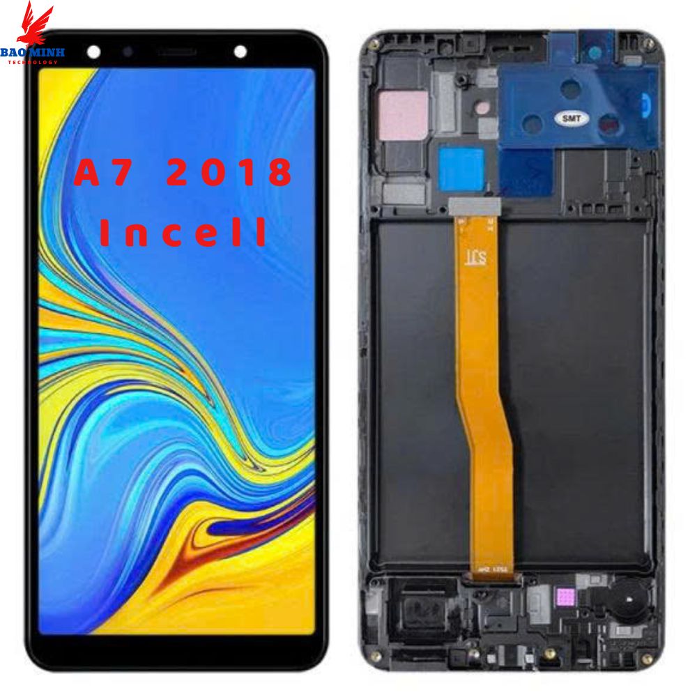 Àn hình Sam//Sung A750/A7 2018 LCD liền khung