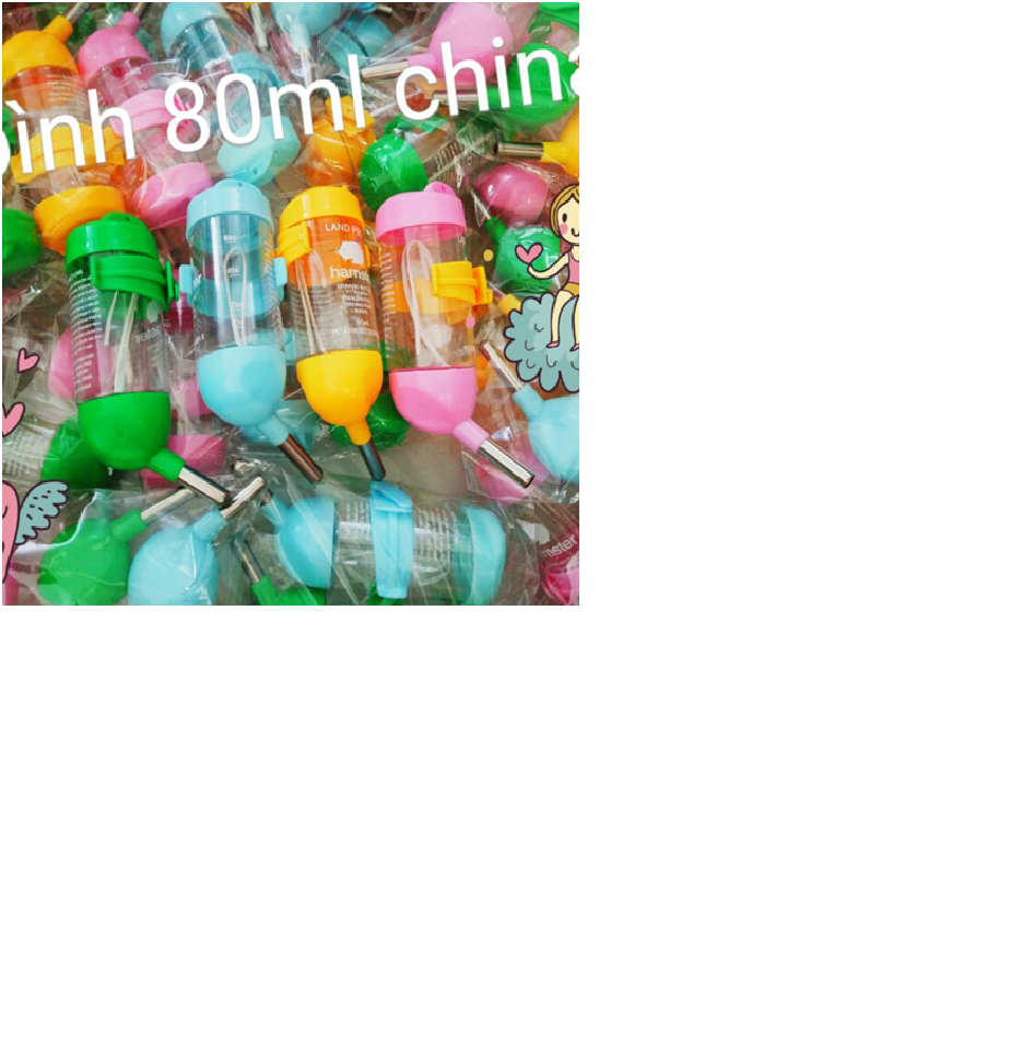 Bình nước bi lăn nhiều size cho hamster , thỏ , bọ ú