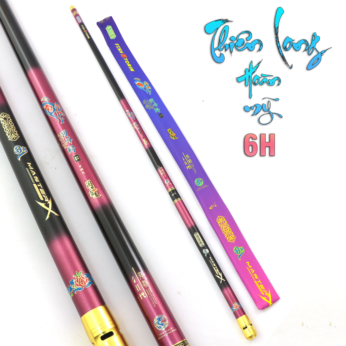 Cần câu tay thiên long hoàn mỹ 6h - siêu phẩm 2023 - tặng kèm ngọn phụ 3m6 - 7m2 - bb39