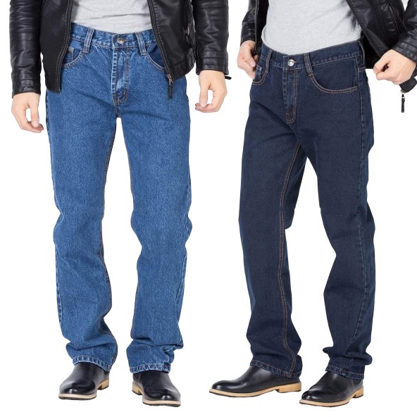 Quần Bò Nam Ống Suông Trung Niên REDTIMISM Quần Jean Nam Ống Rộng Cho Bố Form Đứng Trẻ Trung Dễ Phối