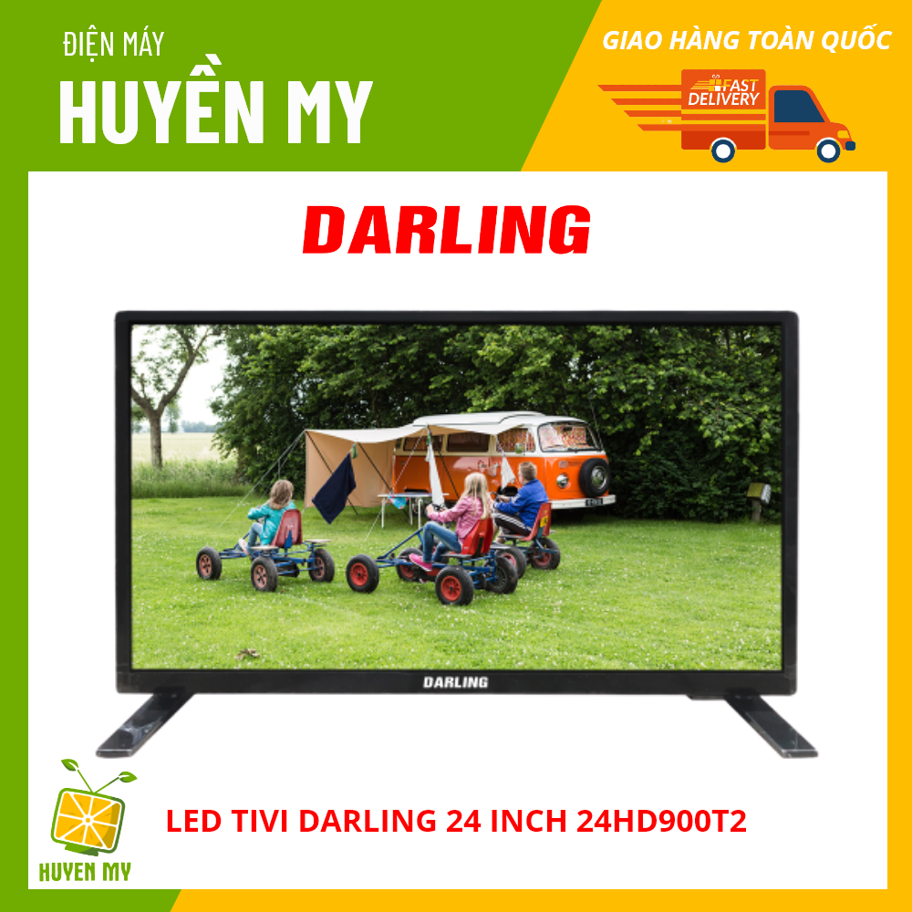 Tivi LED Digital DVB-T2 Darling 24 inch model 24HD930T2 / 24HD920T2 / 24HD900T2 (HD Ready, Truyền hình Kỹ thuật số, , màu đen) - Tivi giá rẻ - Bảo hành toàn quốc 2 năm