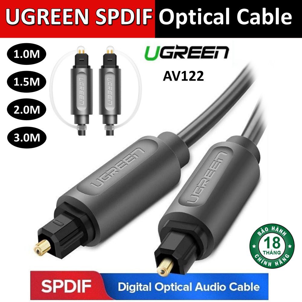 Dây audio quang optical 2m ugreen 10770