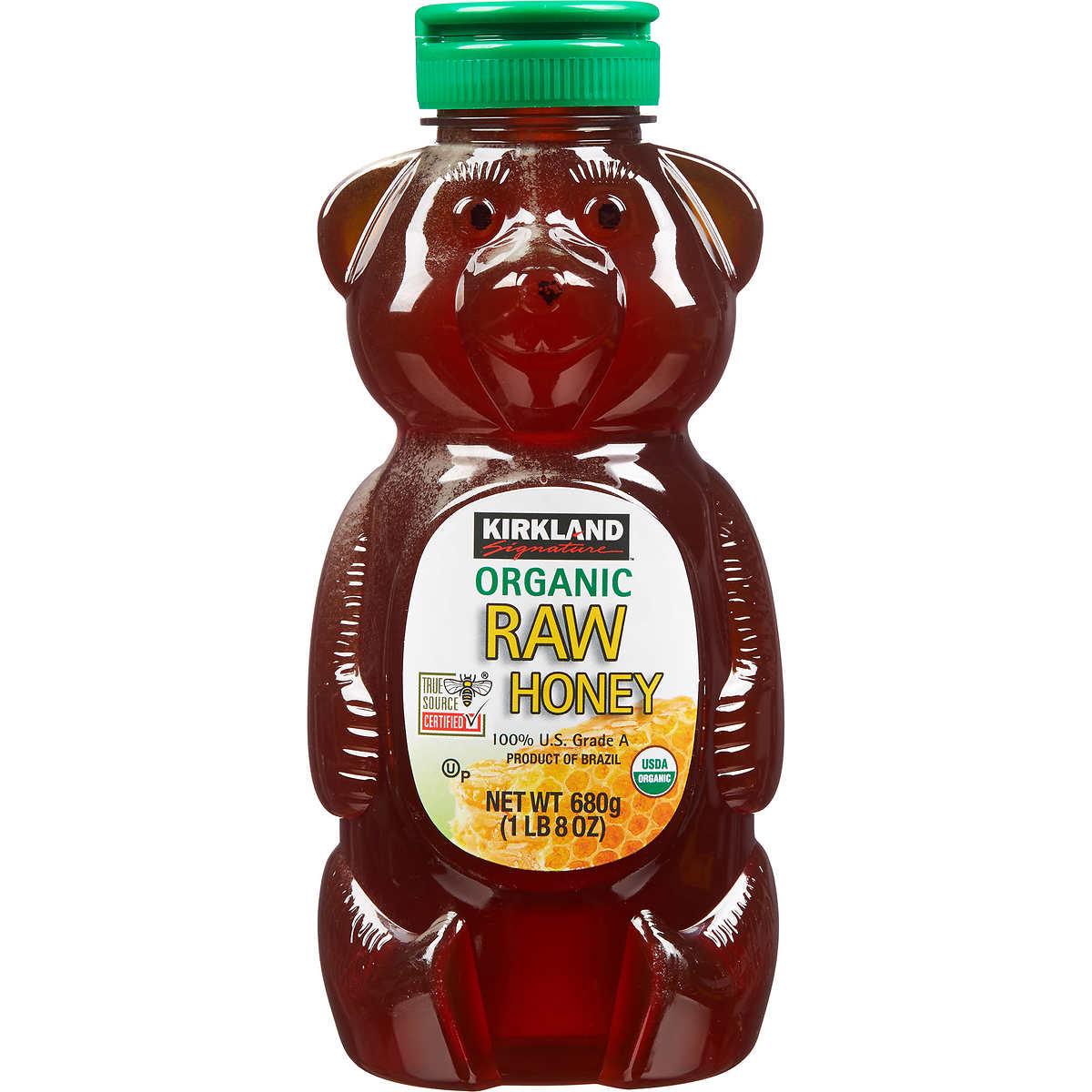Kirkland Signature Organic Raw Honey Bear, 24 oz